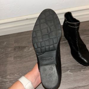 Black studded booties